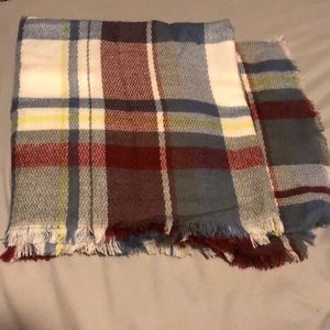 Huge, Soft Plaid Blanket Scarf